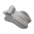 thumbnail image 1 of Memory Foam Bed Pillow For Relaxing, Comfortable Design For Reading/Phone Use, Gray - Ergonomic Design With Contoured Shape, Soft Memory Foam Material - For Bedroom, Living Room,, 1 of 3