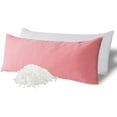 thumbnail image 1 of Memory Foam Body Pillow with Breathable Zippered Cotton Cover, Full Body Pillow for Adults, Long Pillow for Sleeping, Firm Pillow Breathable Fluffy Supportive - Foggy Pink, 1 of 5
