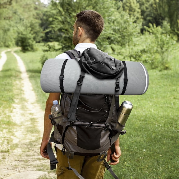 Memory Foam Camping Mattress - 63"x26"x3" Perfect for Outdoor Activities, RVs, Guest Rooms, and Dorms; Foldable, Portable, with Water-Resistant Zipper Cover, CertiPUR-US Certified