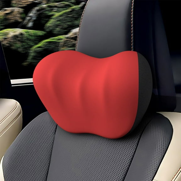 Memory Foam Car Headrest Neck Pillow, Ergonomic Support Cushion for Long Drives, Universal Clip-On Travel Pillow for Driver and Passenger Seat, Reduces Fatigue and Neck Pain in Any Vehicle