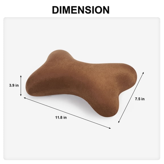 Memory Foam Car Neck Pillow, Bone Shaped Car Headrest