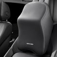 thumbnail image 1 of Memory Foam Car Neck Pillow for Head and Spine Support - Breathable Velvet Travel Headrest Cushion for Stress Relief - Lumbar Back Support for Car, Plane, Home Use - 5.5x16x12.2 Inch Black, 1 of 6