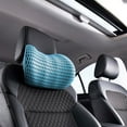 thumbnail image 1 of Memory Foam Car Neck Pillow for Head and Spine Support - Breathable Velvet Travel Headrest Cushion for Stress Relief - Lumbar Back Support for Car, Plane, Train, Home Blue, 1 of 6