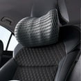 thumbnail image 1 of Memory Foam Car Neck Pillow for Head and Spine Support - Breathable Velvet Travel Headrest Cushion for Stress Relief - Lumbar Back Support for Car, Plane, Train, Home Dark Gray, 1 of 6