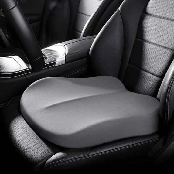Memory Foam Car Seat Booster Cushion for Drivers - Ergonomic Heightening Pad for Comfort & Posture Support