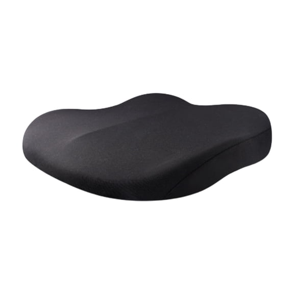 Memory Foam Car Seat Cushion 11.8×7.87×1.97 Inch Non-Slip Bottom Height Boost Pad Improve Driving Posture Relieve Hip Pain Removable Washable Cover for Driver Passenger Seat,Black
