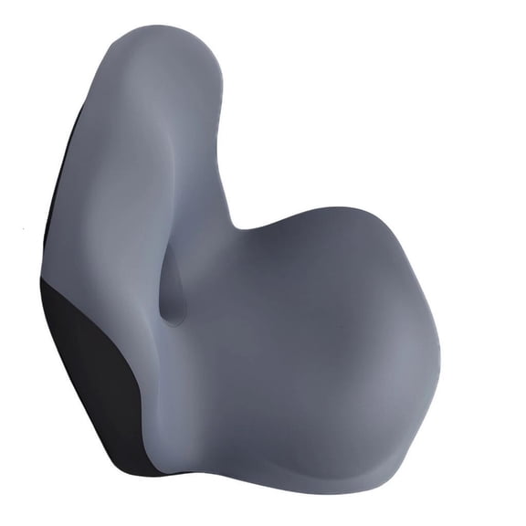 Memory Foam Car Seat Cushion Back Support Removable Washable Ice Silk Cover