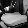 thumbnail image 1 of Memory Foam Car Seat Cushion with U-Shaped Hip Relief, 4cm Height Lift and Anti-Slip Base, Thickened Driving Comfort Pad for Waist Support and Foot Reach on Pedals, 1 of 7
