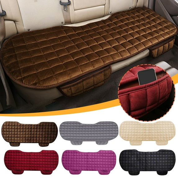 Memory Foam Car Seat Cushion with Storage Pouch Universal Breathable Cushion for Driving Comfort and Pain Relief for Tools/Office(Beige),Hulucky