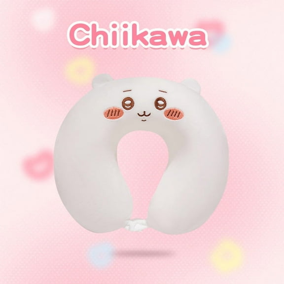 Memory Foam Cartoon Chiikawa U-shaped Neck Pillow Hachiware Portable Comfortable Travel Pillow Nap Office Adult Washable