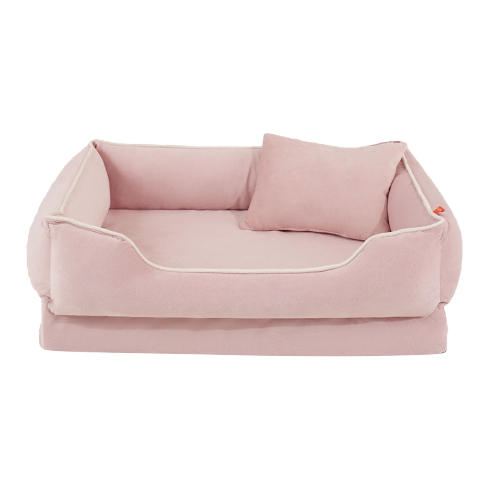 Memory Foam Cat Bed with Non- Base - Soft Round Pet Bed for Indoor Cats & Small Dogs, Washable & Orthopedic Support (Assorted Colors)