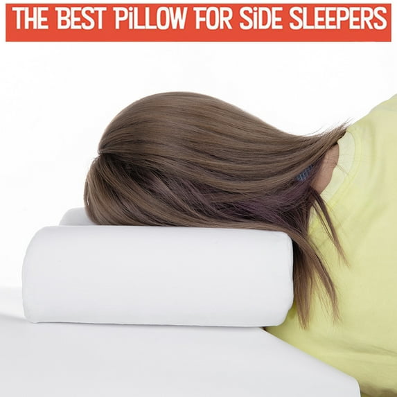 Memory Foam Cervical Pillow Cozival Orthopedic Cervical Pillow for Neck Pain Relief - Memory Foam Sleeping Pillow for Spine Alignment, Ergonomic Head Support Cushion with Soft Cover, White