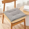 thumbnail image 1 of Memory Foam Chair Cushion Seat Pad | Thickened Universal Office & Student Seat Pillow | Soft Polyester Slip-Resistant Floor Cushion for Home, Meditation, Reading | 43x43cm | Single Pack | Gray, 1 of 6