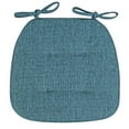 thumbnail image 1 of Memory Foam Chair Cushions for Dining Chairs - 17x16 Inch D-Shaped Seat Pads with Ties - Machine Washable Cover & Non- Bottom - Comfortable Kitchen/Dining Room Chair Pads, 1 of 3