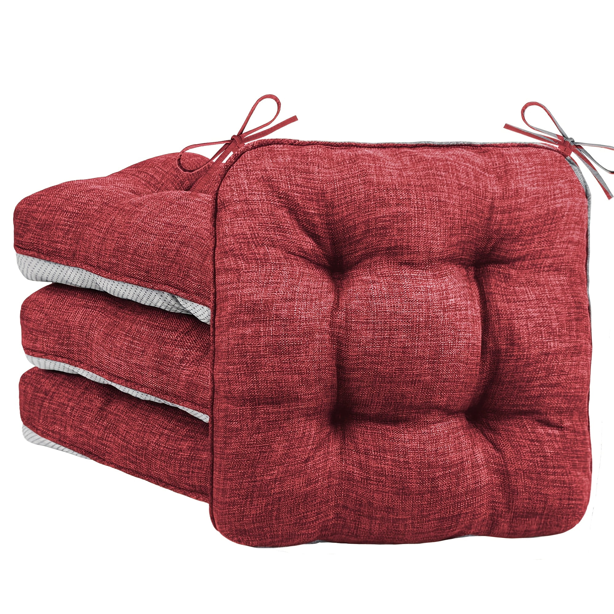 Memory Foam Chair Cushions Set Of 4, M L Size Available, Outdoor/Indoor ...