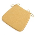 thumbnail image 1 of Memory Foam Chair Cushions for Dining Room Kitchen Office & Study, Non-Slip Seat Pad with Straps for Universal Comfort, Yellow 17x16 inch, 1 of 2