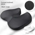 thumbnail image 1 of Memory Foam Coccyx Cushion Seat Cushion Non-Slip Orthopedic for Tailbone Sciatica Back Pain Relief Comfort Office Chair Car Seat (Black,45x35cm), 1 of 6