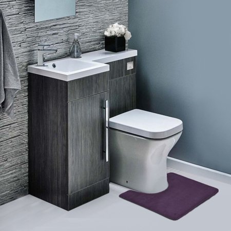 Memory Foam Contour Bathroom Toilet Mat Rug - Soft Anti Fatigue and Absorbent