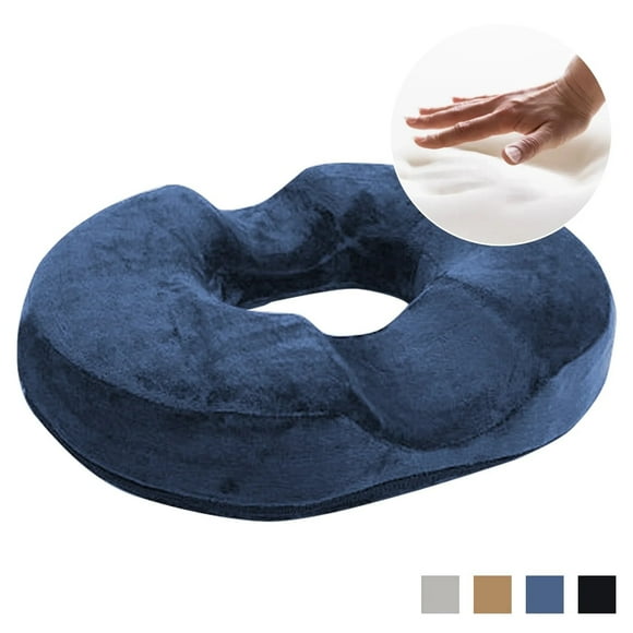 Memory Foam Cooling Gel Lifting Cushion, 360° Pain Relief Donut Pillow, Hemorrhoid Pillow with Ergonomic W-Shaped Designs for Thighs Relief, Postpartum & Post Surgery Care Clearance Sales