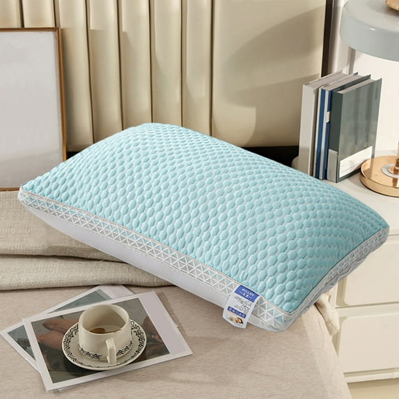 Memory Foam Cooling Soft Pillow,Hotel Collection Bed Pillows for Sleeping ,Ergonomic Pillow for Back Side Stomach Sleeper Made of Friendly Fabric Hotel Quality Firm Pillow Filling Supportive Pillow