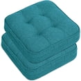 thumbnail image 1 of Memory Foam Cushion，Square Seat Cushions for Dining Chairs,Non-Slip Chair Pads with Removable Cover, 16'' x 16'', 2 Pack,Blue, 1 of 14