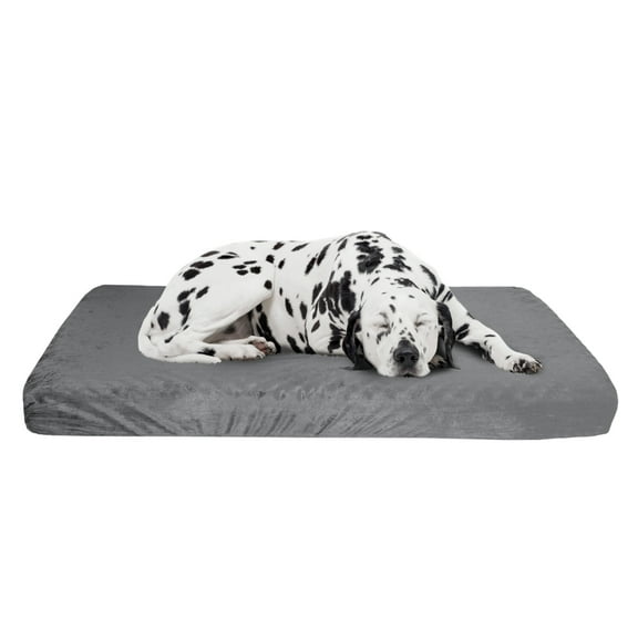 PETMAKER 46x27 Orthopedic Dog Bed with Removable Washable Cover, Gray