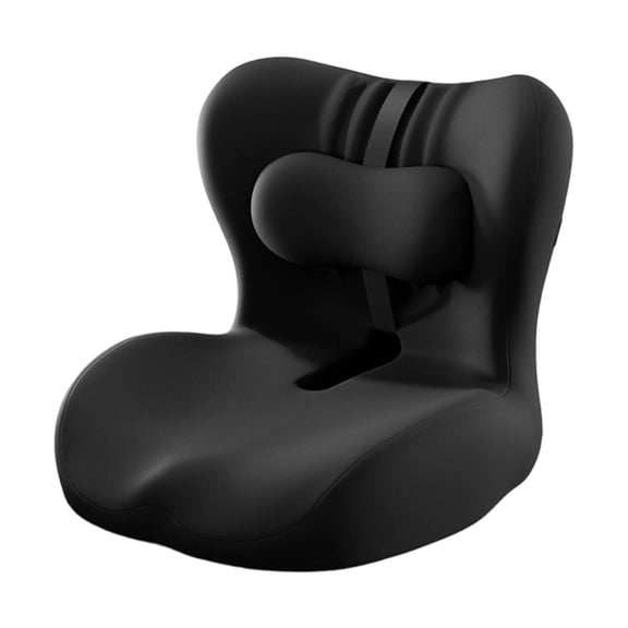 Memory Foam Ergonomic Seat Cushion for Office Chair and Car, Lumbar Support Pillow Included, Seat Cushion for Long Sitting, for Back Tailbone Pain Sciatica Relief at Work