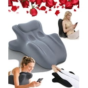 Memory Foam Ergonomic Wedge Intimacy Pillow,27 Angled Support Cushion for Sleeping,Reading & Prone Positions Multi-Functional Rest Pillow for Neck,Waist & Back Pain Relief Washable Cover