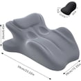 thumbnail image 1 of Memory Foam Ergonomic Wedge Pillow for Reading & Back Support, 27 °   Angle Contoured Cushion for Sitting or Lounging, Multi-Functional Leg Rest and Lumbar Support Pillow, 1 of 6