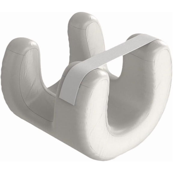 Memory Foam Face Pillow for Side Sleeper Anti-Wrinkle Massage Bed Pillow with Soft Pillowcase Beauty Pillow for Sleeping Face Down, White (White)