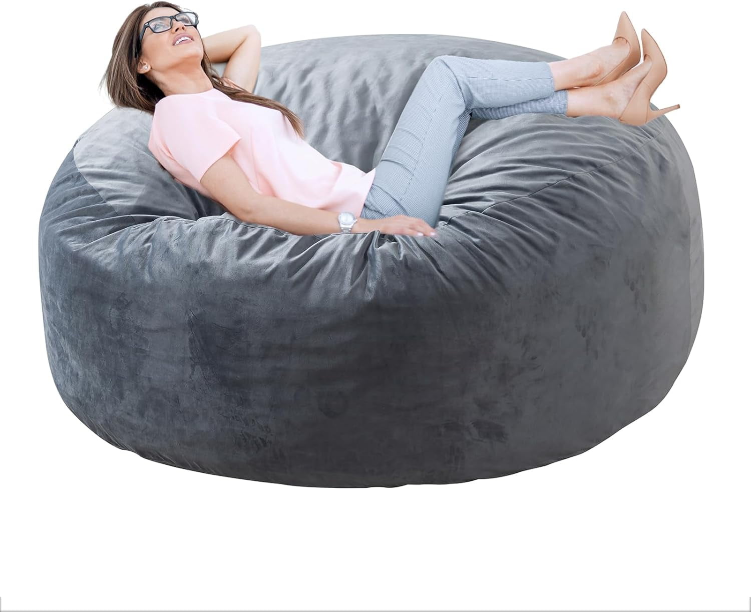 Memory Foam Filled Bean Bag Chair for Adults with Removable & Machine