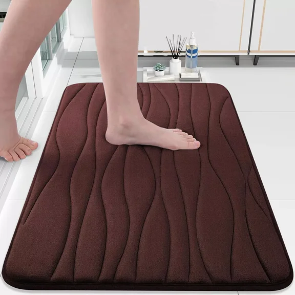 Memory Foam Flat Floor mat Toilet Entrance Flannel Carpet Bathroom Absorbent Floor mat Bathroom Carpet