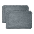 thumbnail image 1 of Memory Foam Fun Pillow Huggy Collection with Snuggle Cover, Standard/Queen, Gray, 2 Pack, 1 of 15