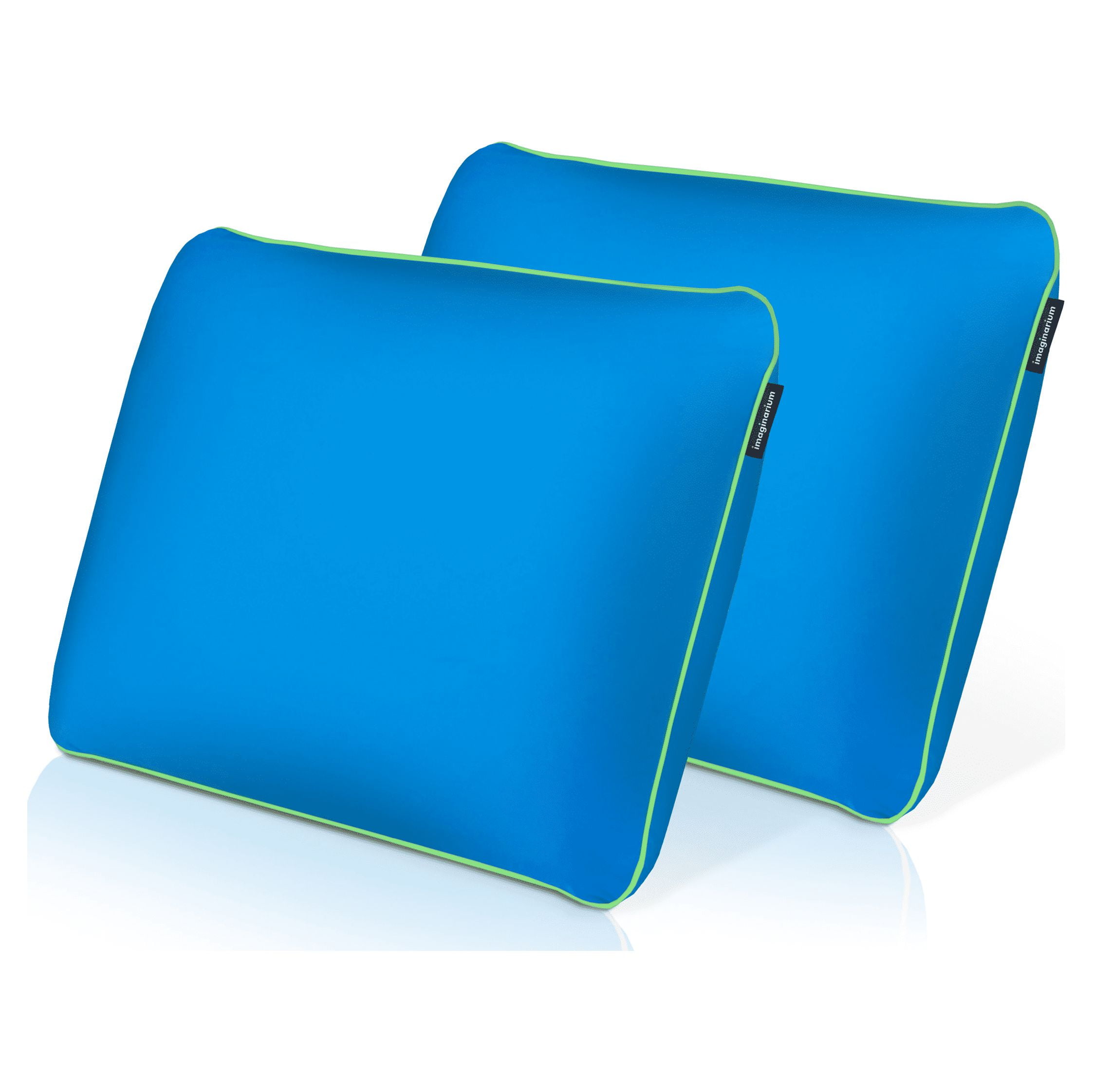 Memory Foam Fun Pillow with Cool-to-the-Touch Cover, Standard/Queen, Cosmic  Blue, 2 Pack 
