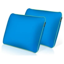 Memory Foam Fun Pillow with Cool-to-the-Touch Cover, Standard/Queen, Cosmic Blue, 2 Pack