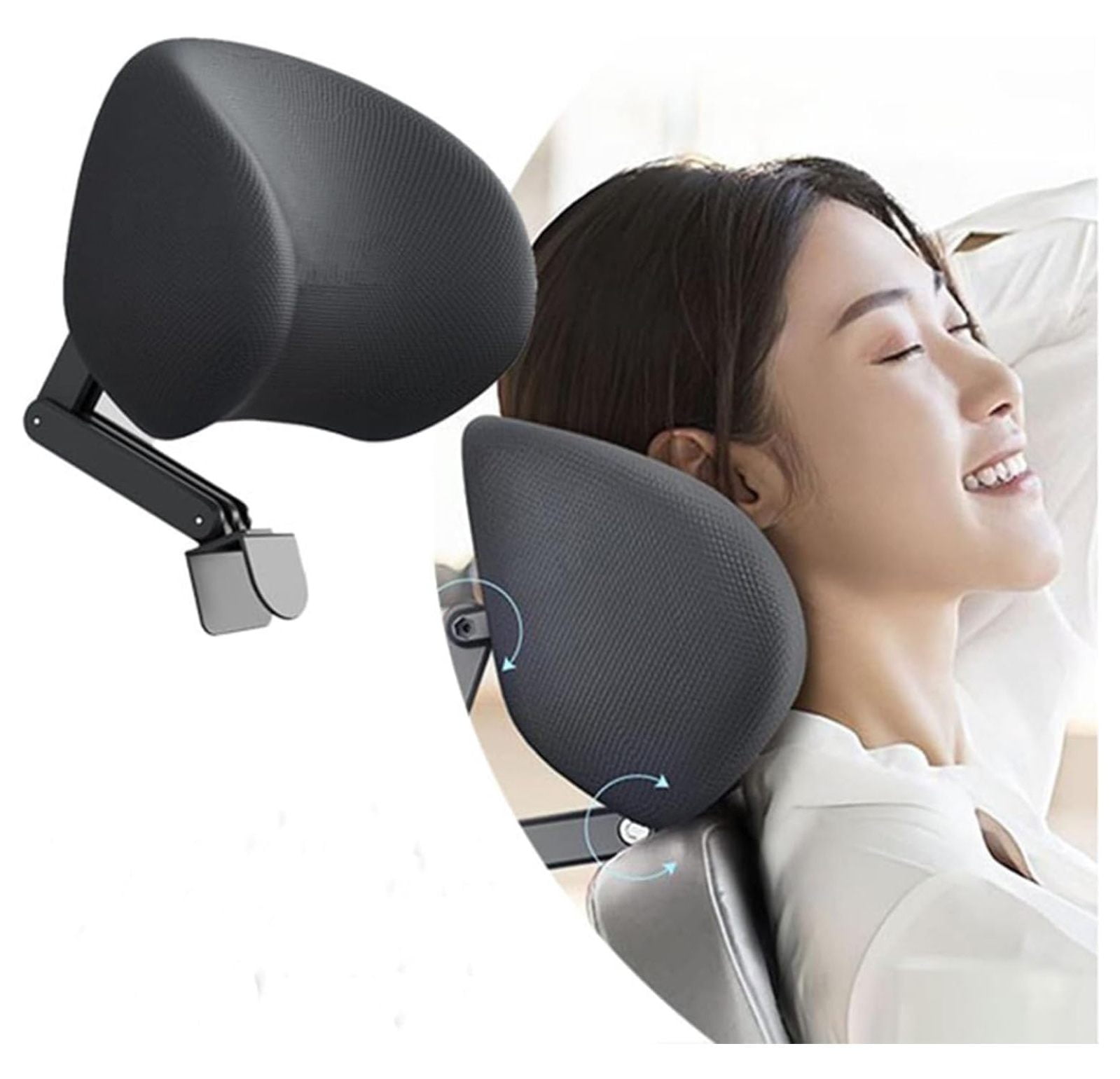Memory Foam Headrest Attachment for Office Chair Attachable Chair Head Rest Desk Chair Neck Support Elastic Sponge Head Pillow Adjustable Height and Angle Walmart