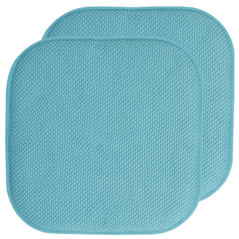 Memory Foam Honeycomb Non Slip Back 16 x 16 Chair Cushion Pad 2 4 6 12 Pack Walmart