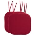 thumbnail image 1 of Memory Foam Honeycomb Non-Slip Back Chair Cushion Pad with Ties 2, 4, 6 or 12 Pack, 1 of 5
