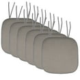 thumbnail image 1 of Memory Foam Honeycomb Non-Slip Back Chair Cushion Pad with Ties 2, 4, 6 or 12 Pack, 1 of 5
