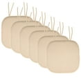 thumbnail image 1 of Memory Foam Honeycomb Non-Slip Back Chair Cushion Pad with Ties 2, 4, 6 or 12 Pack, 1 of 5