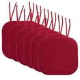 thumbnail image 1 of Memory Foam Honeycomb Non-Slip Back Chair Cushion Pad with Ties 2, 4, 6 or 12 Pack, 1 of 5