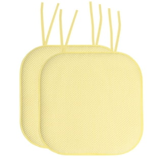 Chair Pads Chair Cushions Yellow Walmart