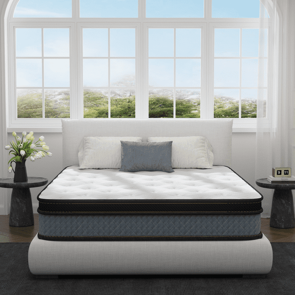 Memory Foam Innerspring Hybrid Mattresses-10 Inch Queen Mattress