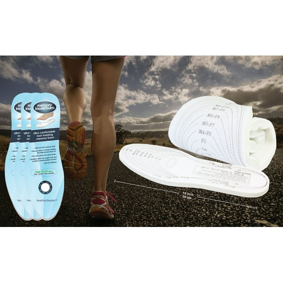 Memory Foam Insoles (3 Pack)