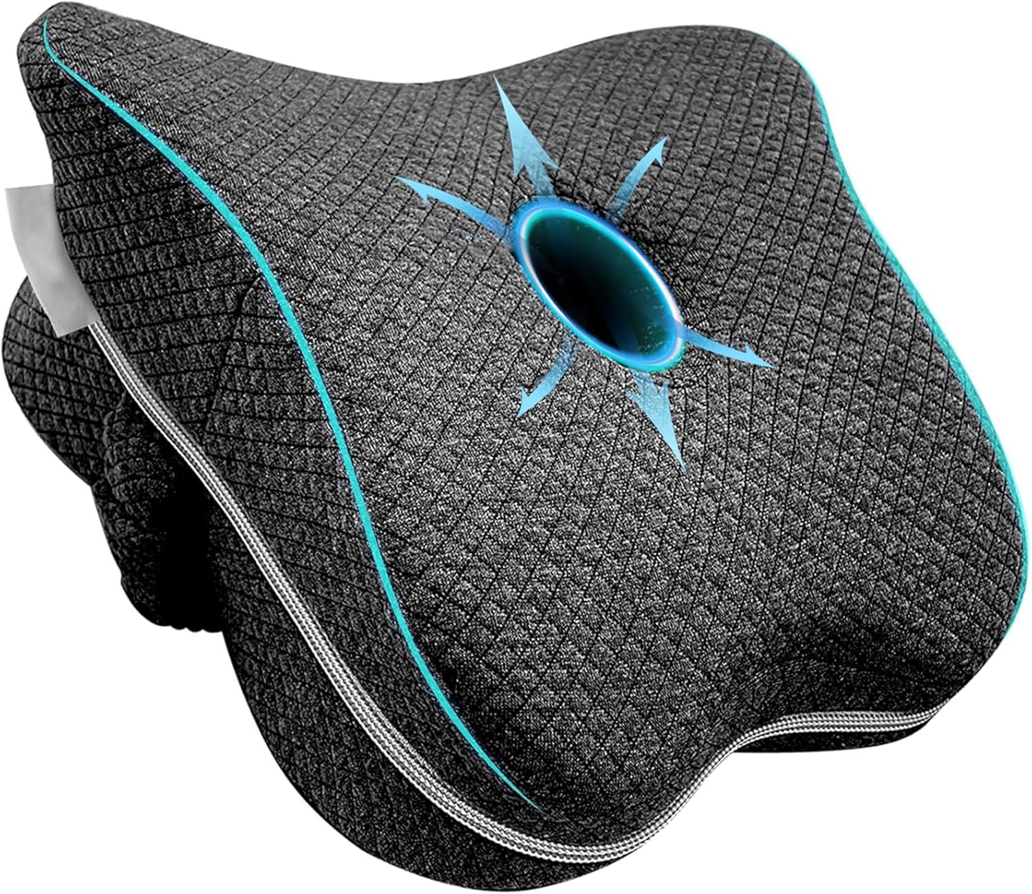 Memory Foam Knee Pillow for Side Sleepers, Small Orthopedic Leg Pillow with Strap for Side