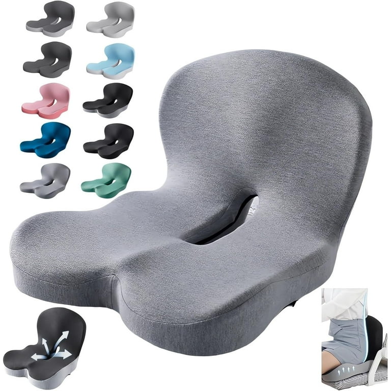 Memory Foam L-Shaped Integrated Seat Cushions for Car Truck Driver