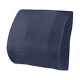 thumbnail image 1 of Memory Foam Lumbar Cushion, Navy, 1 of 4