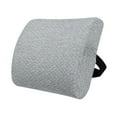 thumbnail image 1 of Memory Foam Lumbar Support Cushion 4.72 Inch Thickened Breathable Mesh Back Support Pillow Adjustable Straps for Office Chair Car Seat Sofa(Gray), 1 of 6