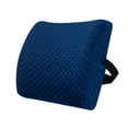 thumbnail image 1 of Memory Foam Lumbar Support Cushion 4.72 Inch Thickened Breathable Mesh Back Support Pillow Adjustable Straps for Office Chair Car Seat Sofa(Navy), 1 of 6