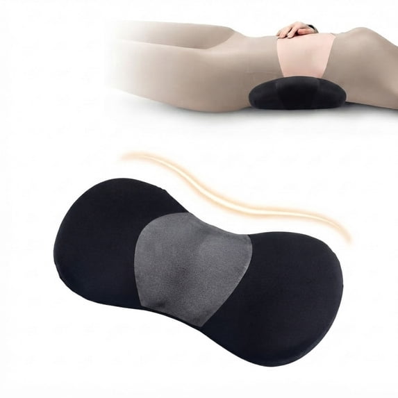 Memory Foam Lumbar Support Pillow, Ergonomic Lower Back Cushion for Back